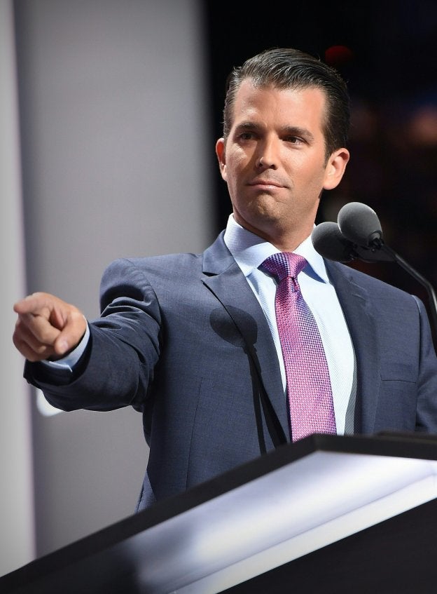 Donald Trump Jr., durante la convención republicana del pasado año. :: Robyn BECK / afp