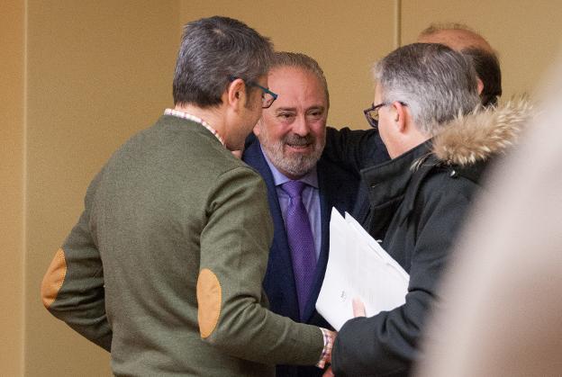 Nieto, minutos antes de comparecer en el Parlamento. :: díaz uriel
/
