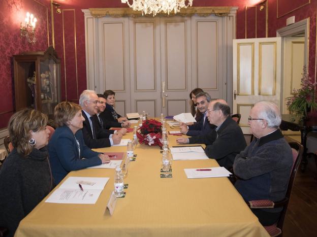 Reunión del Patronato, ayer por la mañana. :: /G.R.