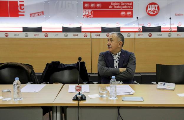 El secretario general de UGT, Pepe Álvarez. :: J.J.Guillen / efe/