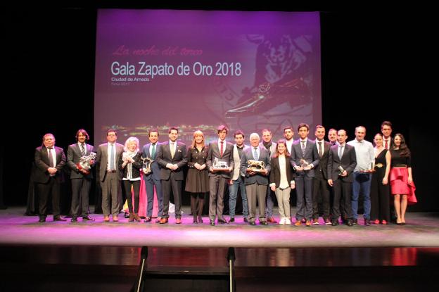 El Cervantes acogió anoche la gala de entrega de trofeos. :: E.P./