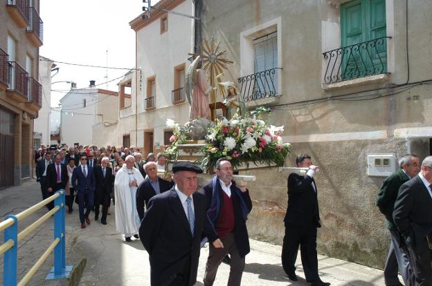 Procesión de ayer en El Villar de Arnedo. :: s.s.j./