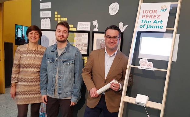 Pilar Montes, Igor Pérez y Javier Merino. /AYTO. LOGROÑO
