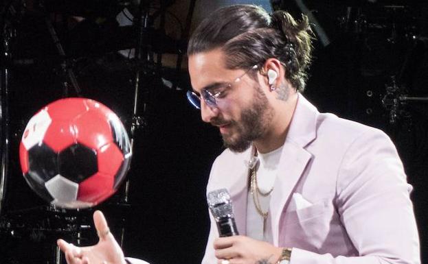 Maluma en la presentación de la canción 'Colors' /Cristobal Herrera / EFE