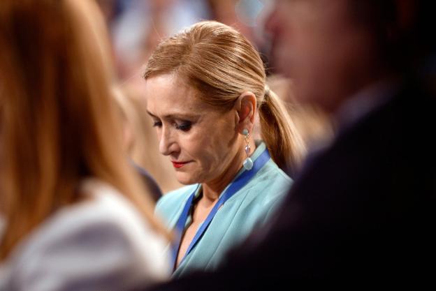 Cristina Cifuentes, en la convención del PP en Sevilla. :: C. QUICLER / afp/