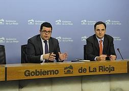 Alfonso Domínguez y José María Infante, ayer. :: L.R./