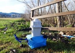 Extracción de gas en Albelda de Iregua. Aparatos instalados en los alrededores de la localidad para la prospección y extracción de gas / J.H./