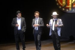 Buenafuente, Berto y Corbacho, durante la actuación de anoche./