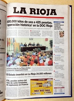 La crisis del 2000 acabó tirando el precio de la cántara a seis euros