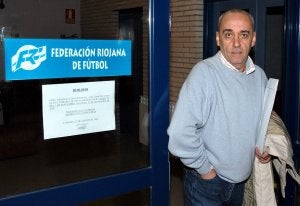 Sánchez, en una de sus visitas a la Federación. /E. DEL RIO/