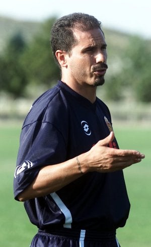 Solana trabaja ahora con la cantera del Zaragoza. :: HERALDO/