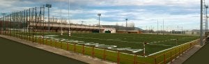 Fotomontaje de cómo quedaría el nuevo recinto del Rugby Rioja, el primer campo exclusivo para este deporte en La Rioja. ::
L.R./