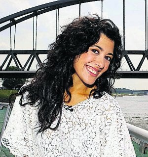 La cantante gallega, en Alemania./