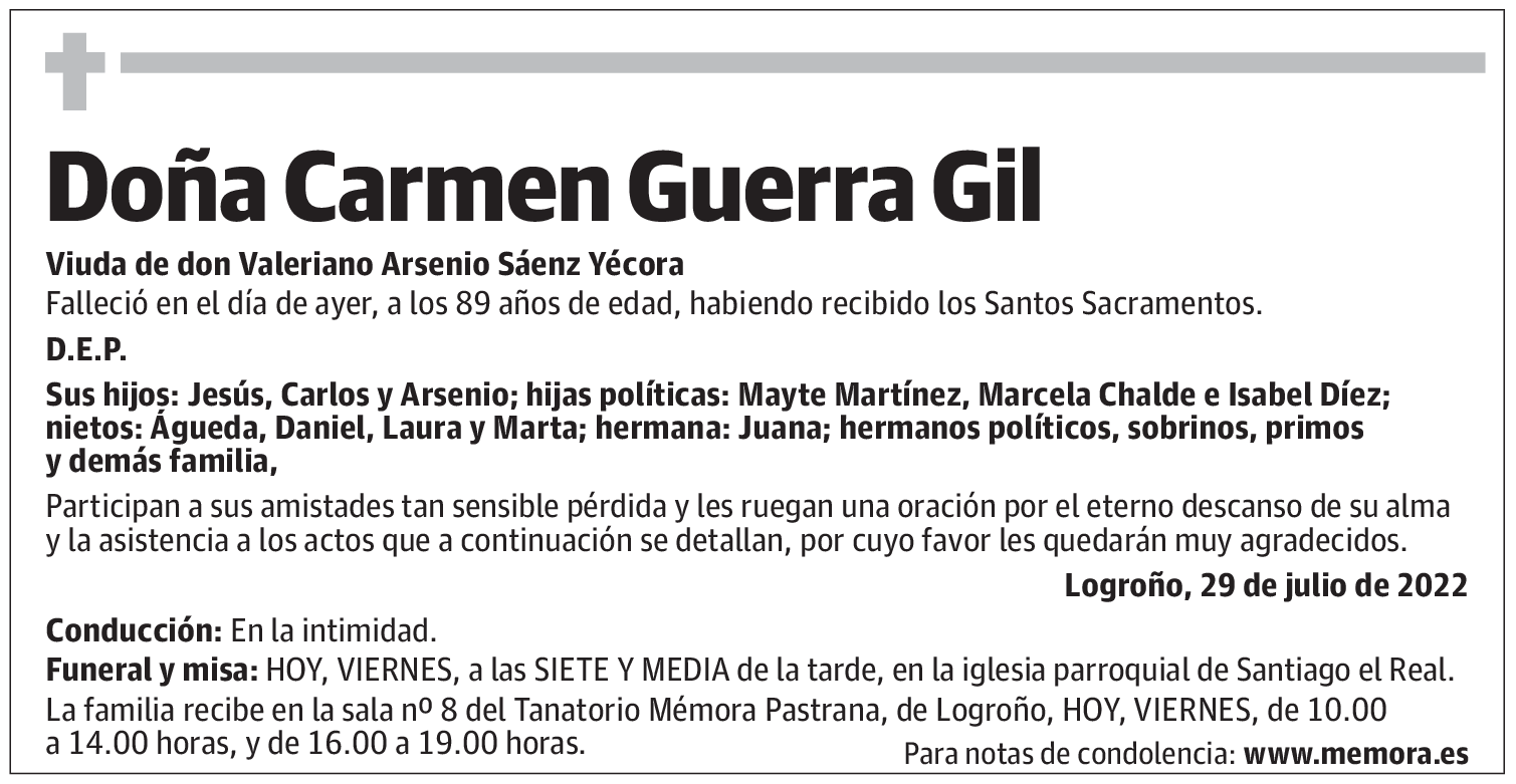 Doña Carmen Guerra Gil