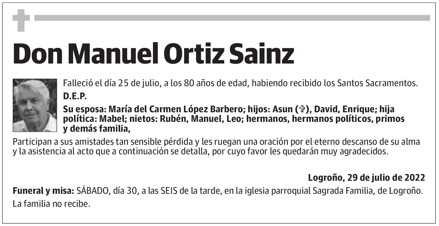 Don Manuel Ortiz Sainz