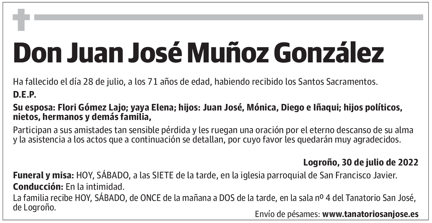 Don Juan José Muñoz González