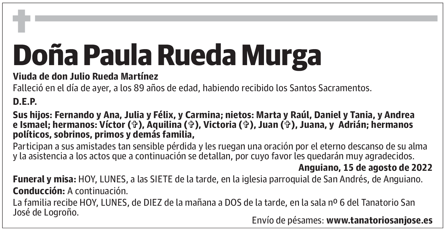 Doña Paula Rueda Murga