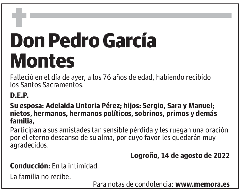 Don Pedro García Montes