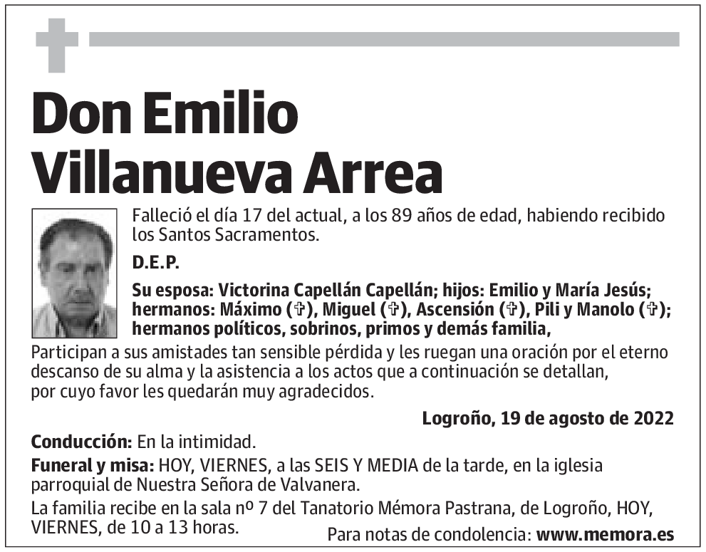 Don Emilio Villanueva Arrea