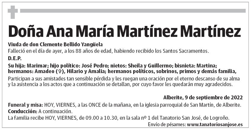 Doña Ana María Martínez Martínez