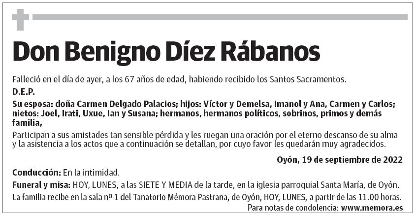 Don Benigno Díez Rábanos