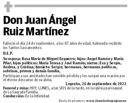 Don Juan Ángel Ruiz Martínez