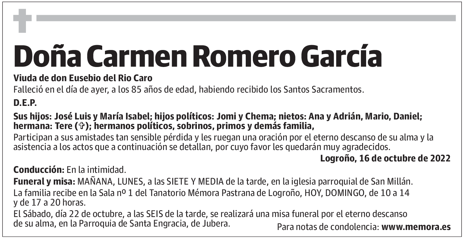 Doña Carmen Romero García