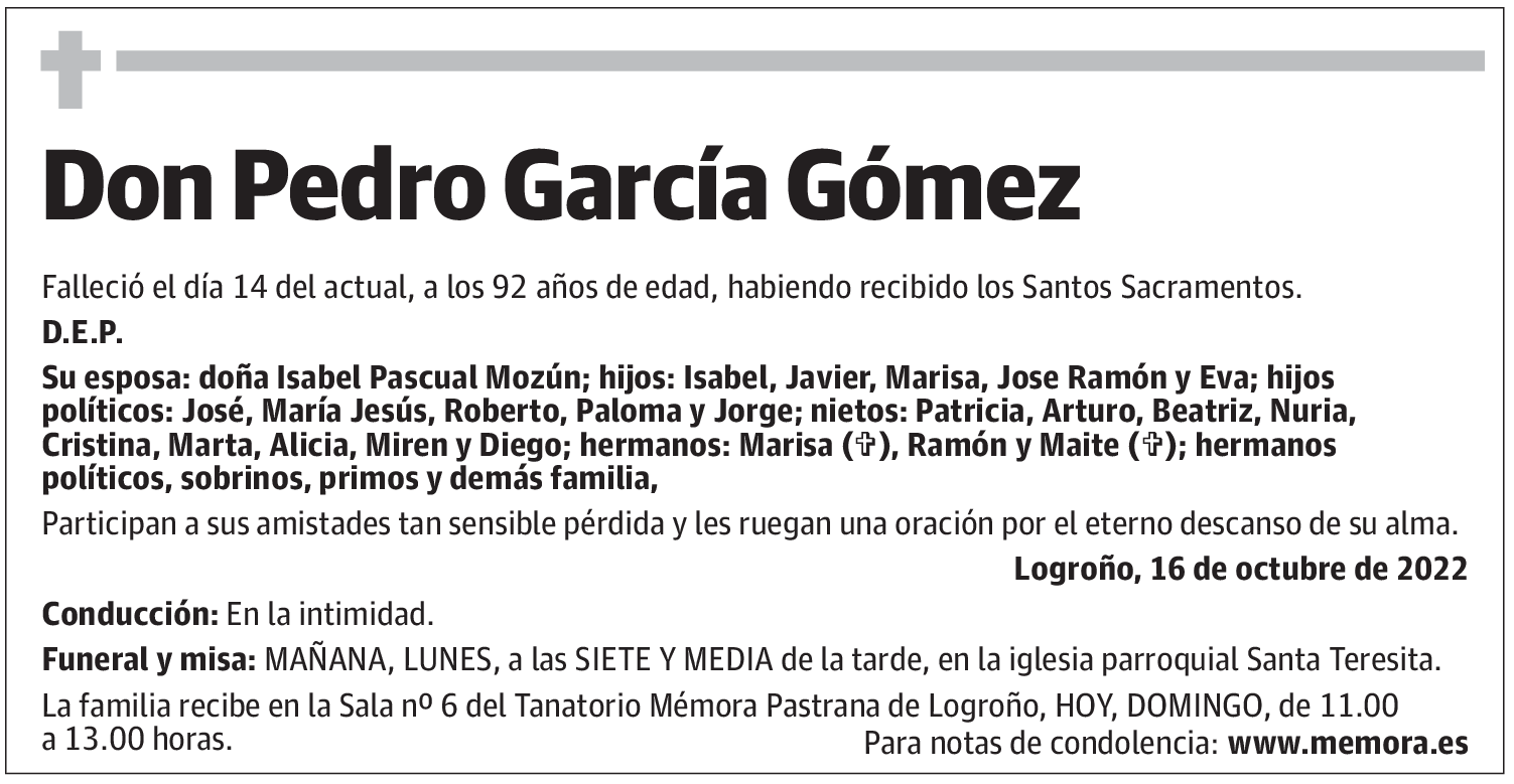 Don Pedro García Gómez