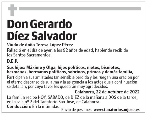 Don Gerardo Díez Salvador