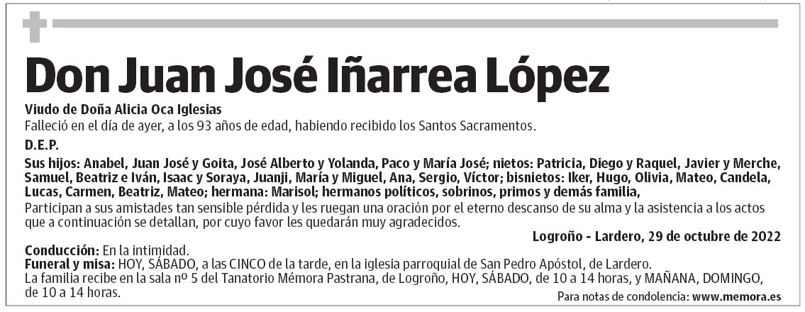 Don Juan José Iñarrea López