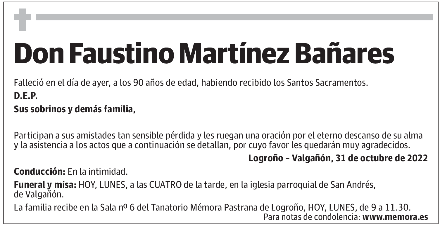Don Faustino Martínez Bañares