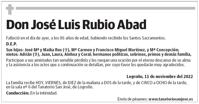 Don José Luis Rubio Abad