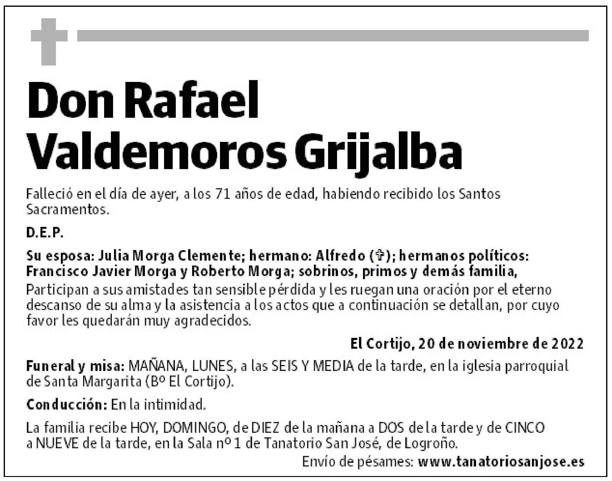 Don Rafael Valdemoros Grijalba