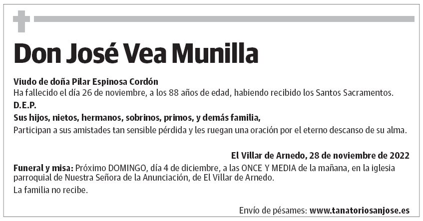 Don José Vea Munilla