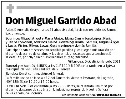 Don Miguel Garrido Abad