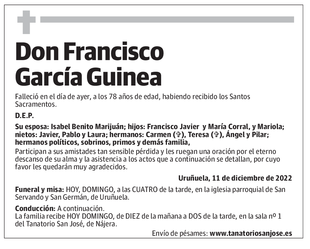 Don Francisco García Guinea