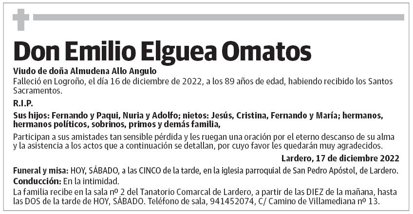 Don Emilio Elguea Omatos