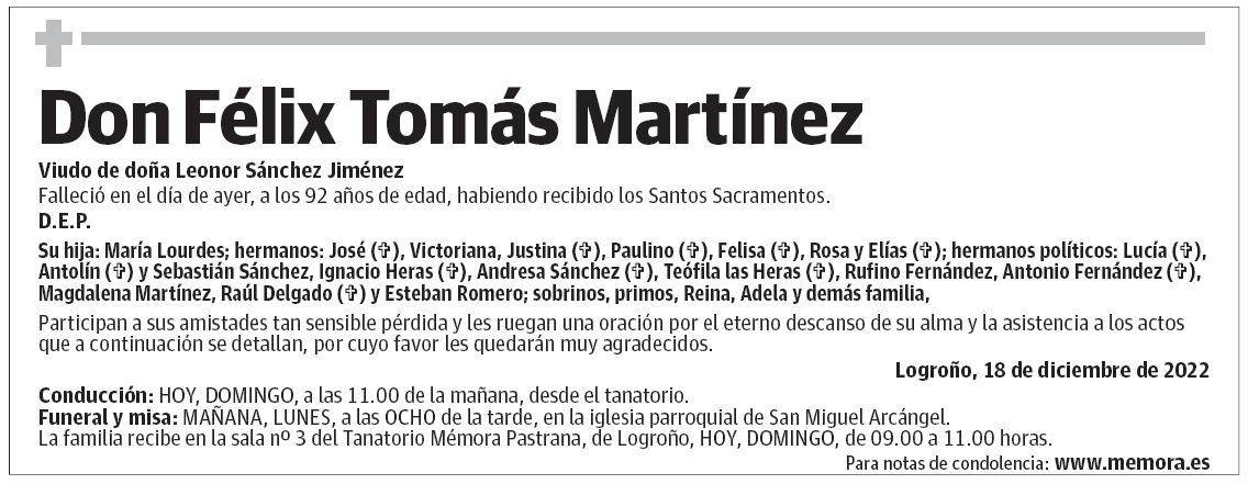 Don Félix Tomás Martínez