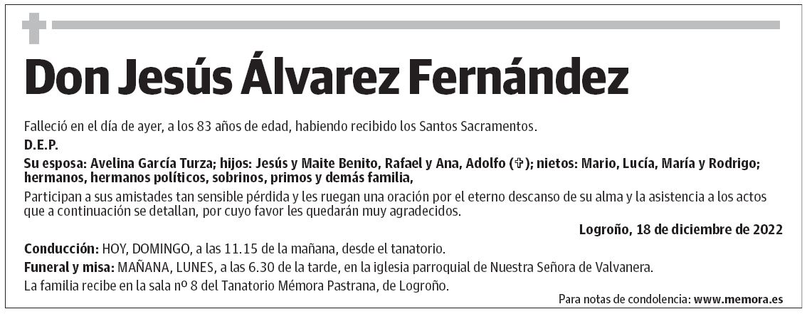 Don Jesús Álvarez Fernández
