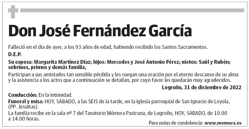 Don José Fernández García