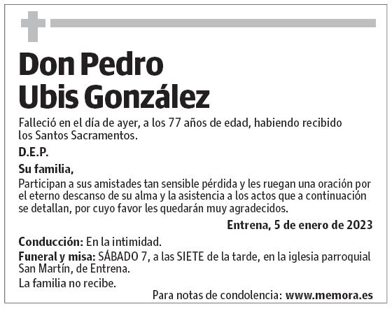Don Pedro  Ubis González