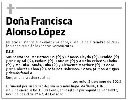 Doña Francisca Alonso López