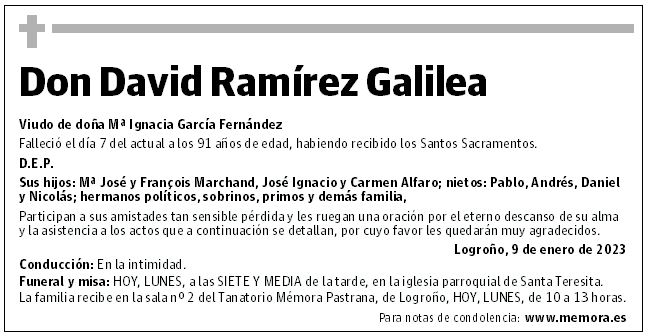 Don David Ramírez Galilea