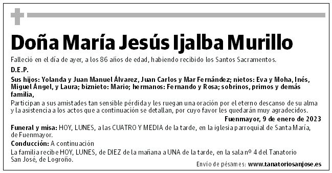 Doña María Jesús Ijalba Murillo