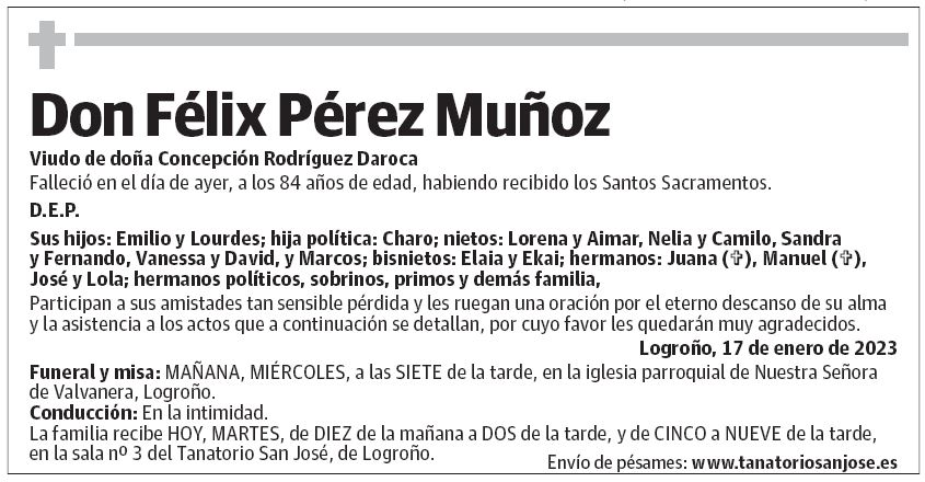 Don Félix Pérez Muñoz