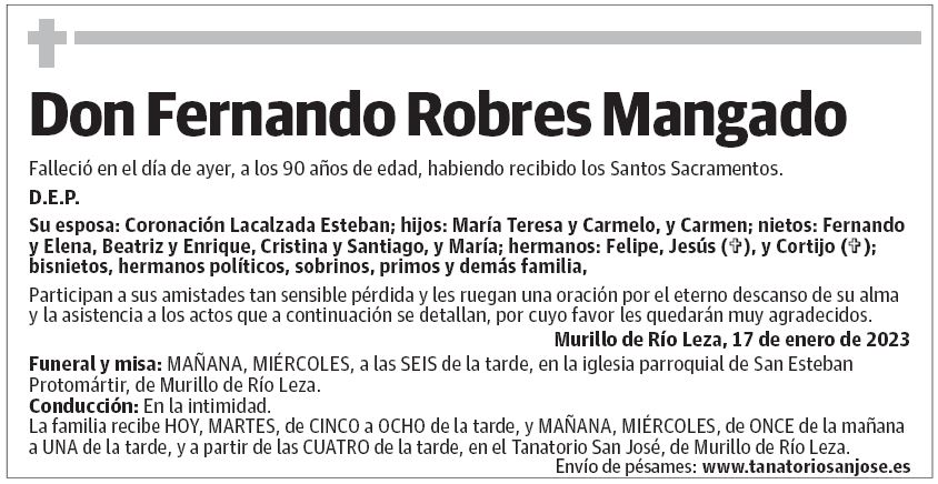 Don Fernando Robres Mangado