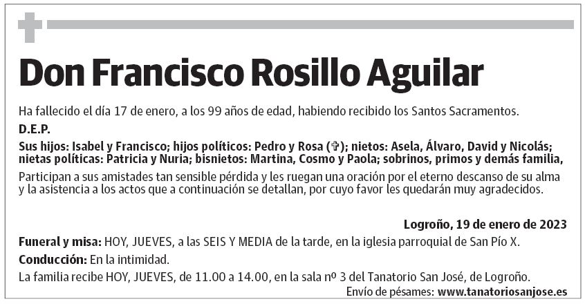 Don Francisco Rosillo Aguilar