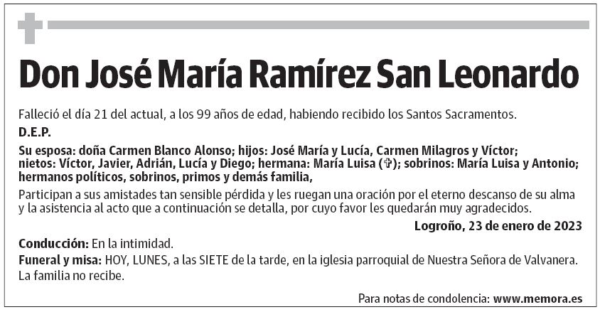 Don José María Ramírez San Leonardo
