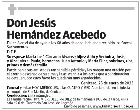 Don Jesús Hernández Acebedo