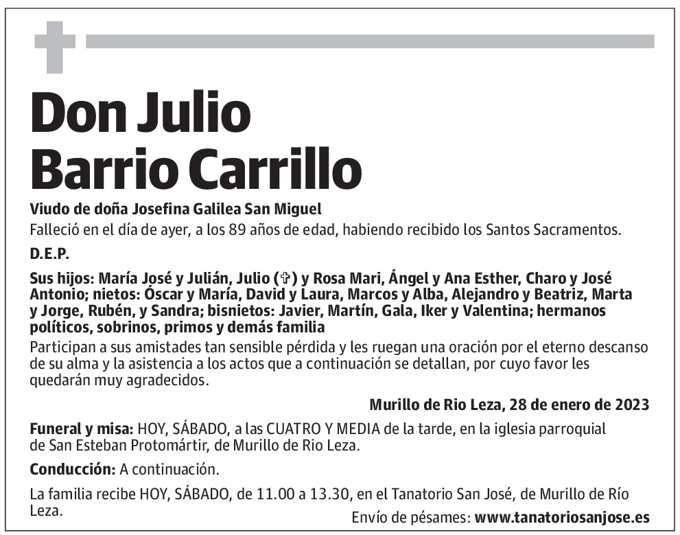 Don Julio Barrio Carrillo